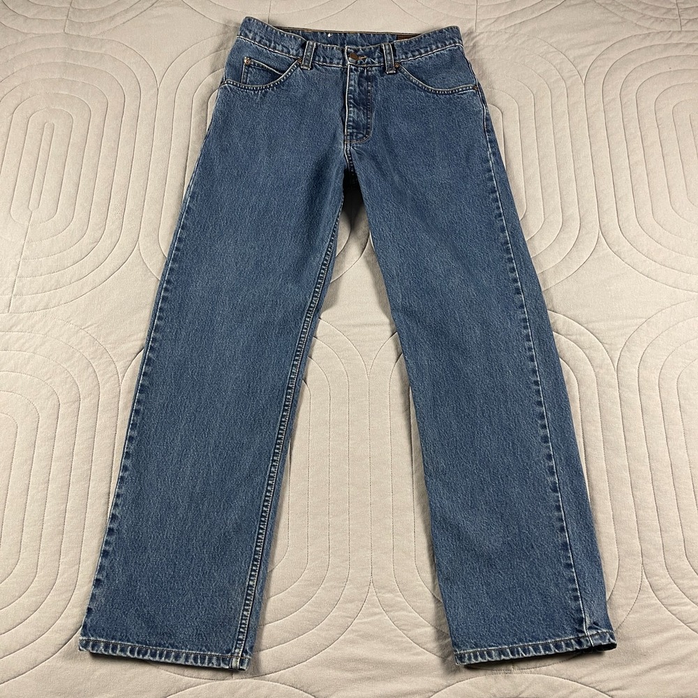 Vintage MC Original Classic Basic Jeans Womens 32 Blue Denim Straight Leg Y2K